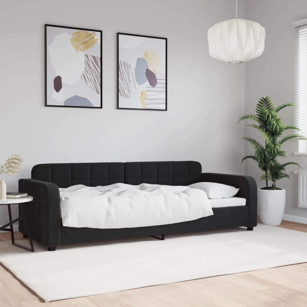 daybed 80x200 cm velour sort