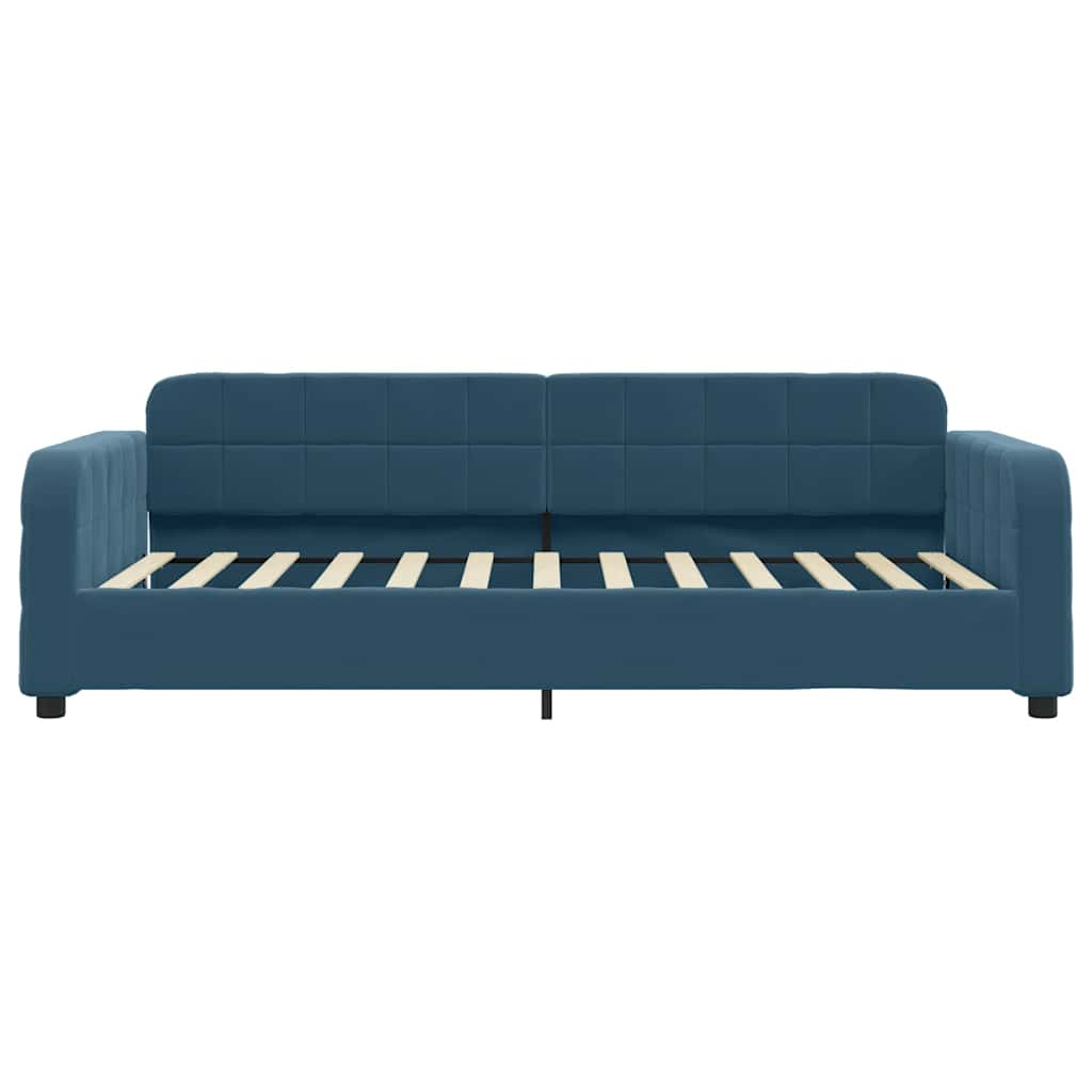 daybed 90x200 cm velour blå