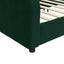 daybed 90x200 cm velour mørkegrøn