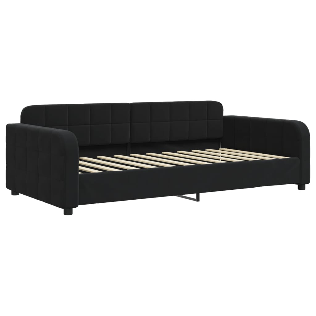 daybed 90x200 cm velour sort