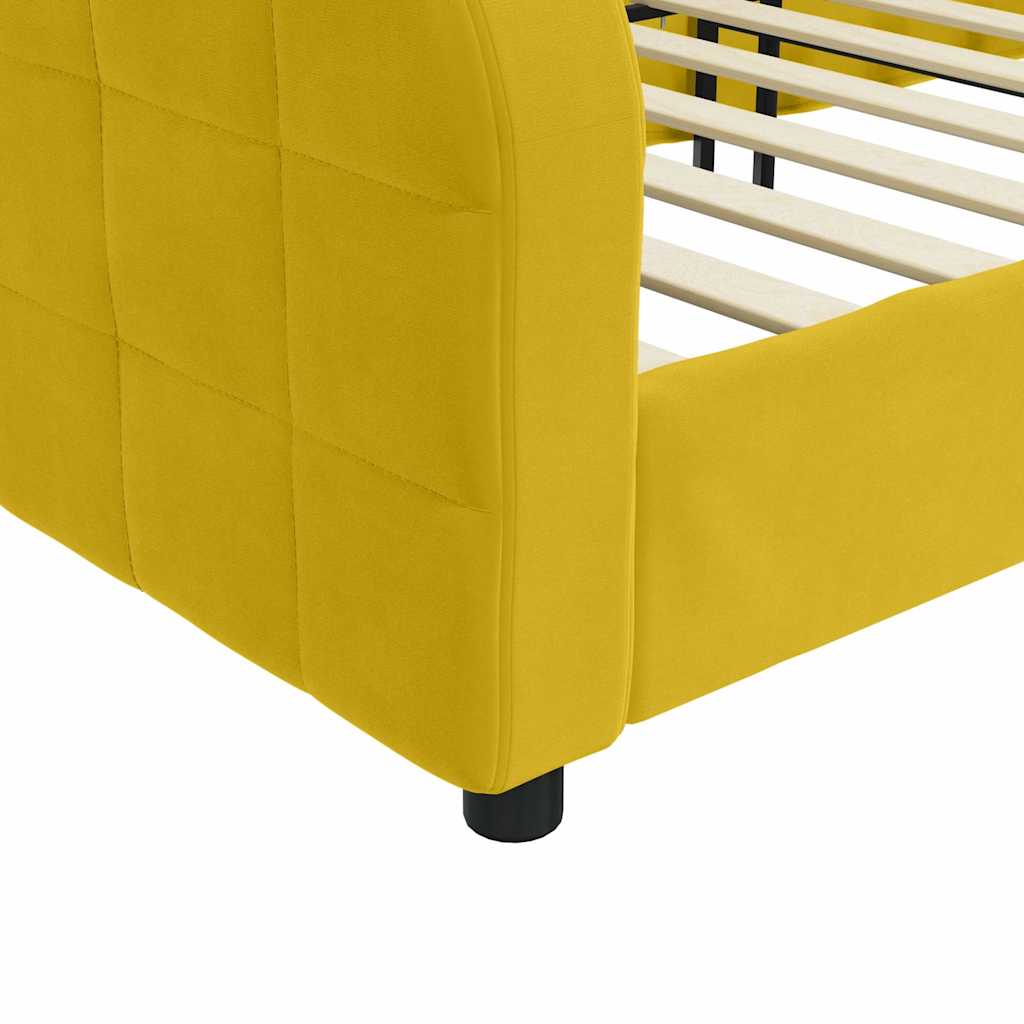 daybed 90x200 cm velour gul