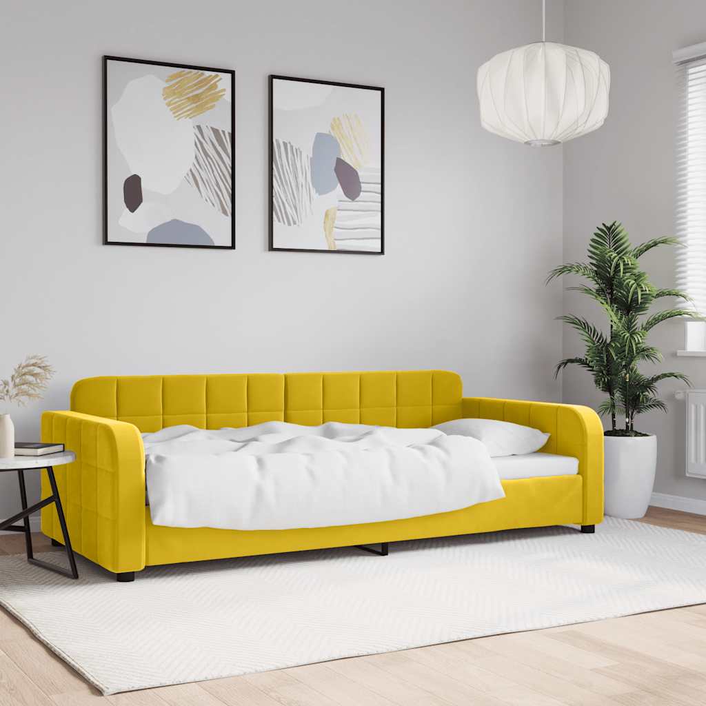 daybed 90x200 cm velour gul