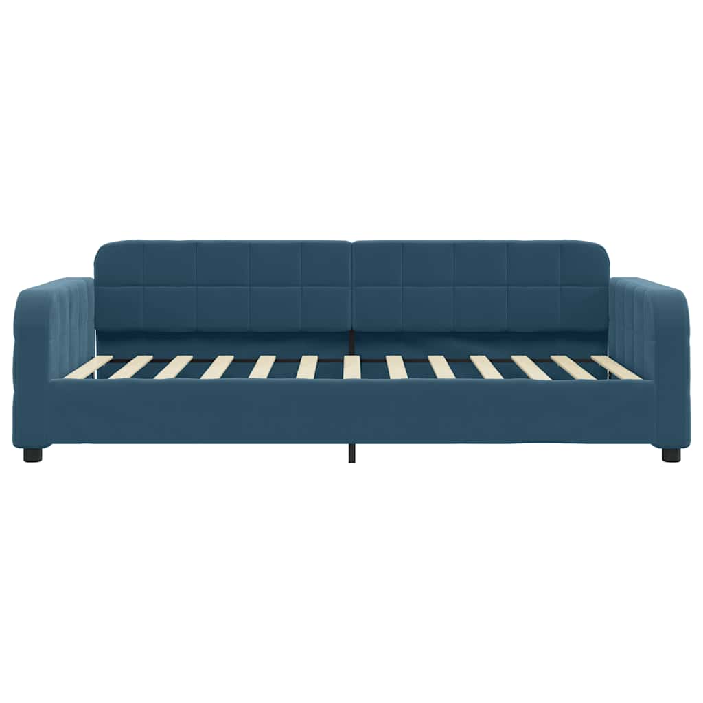 daybed 100x200 cm velour blå