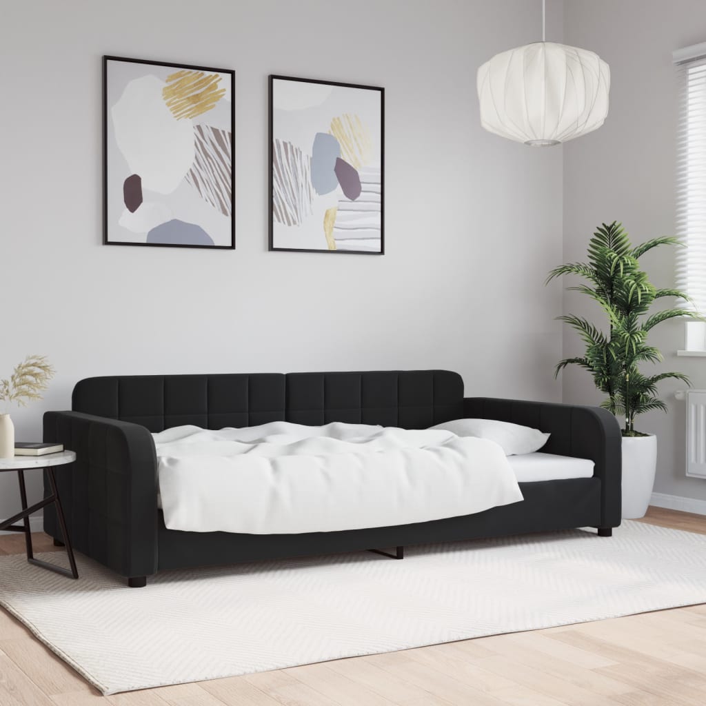 daybed 100x200 cm velour sort