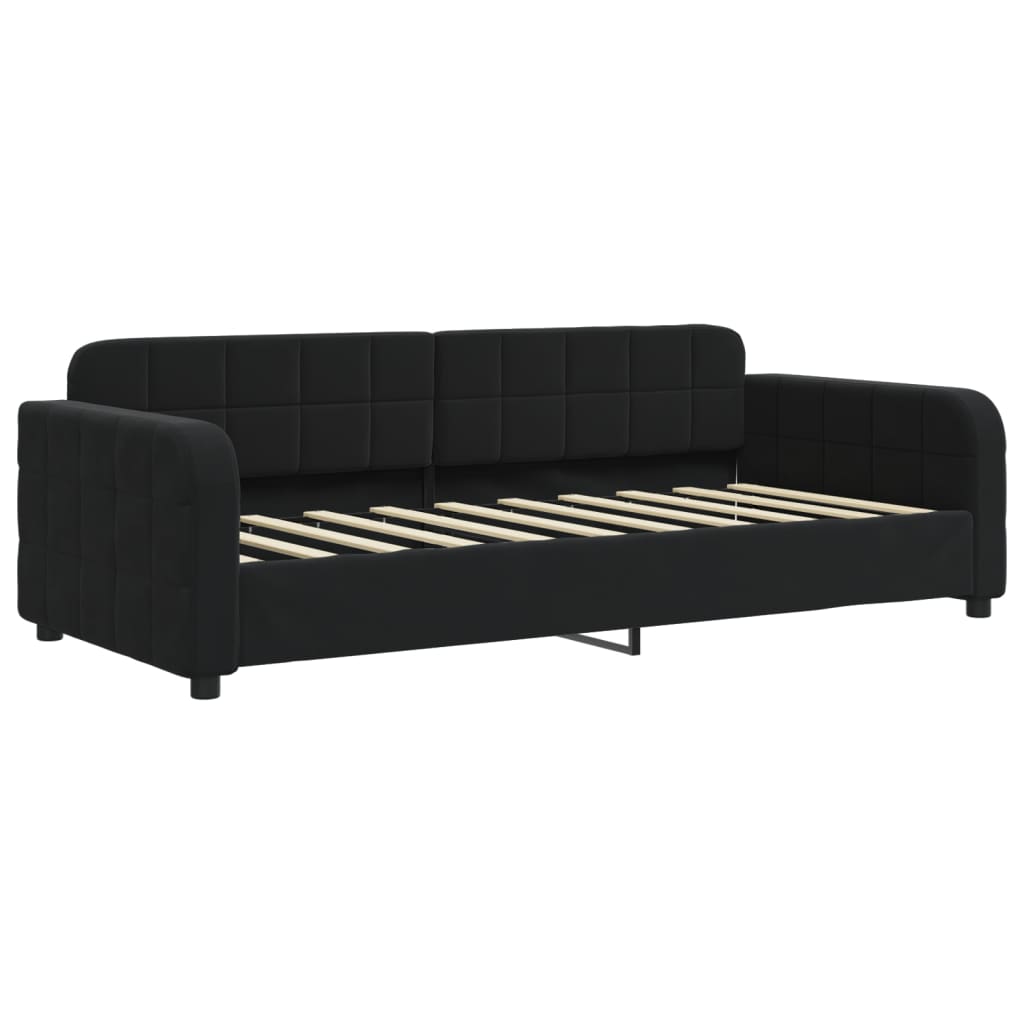 daybed 90x190 cm velour sort