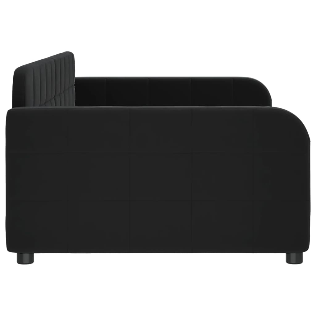daybed 90x190 cm velour sort