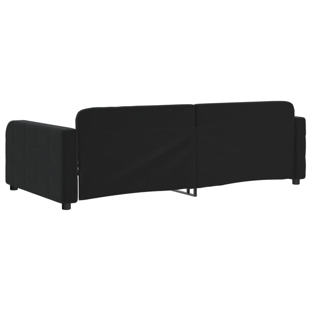daybed 90x190 cm velour sort