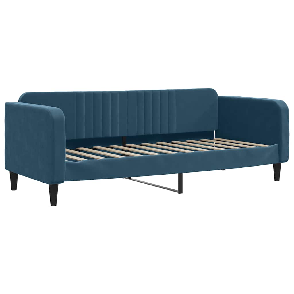 daybed 80x200 cm velour blå