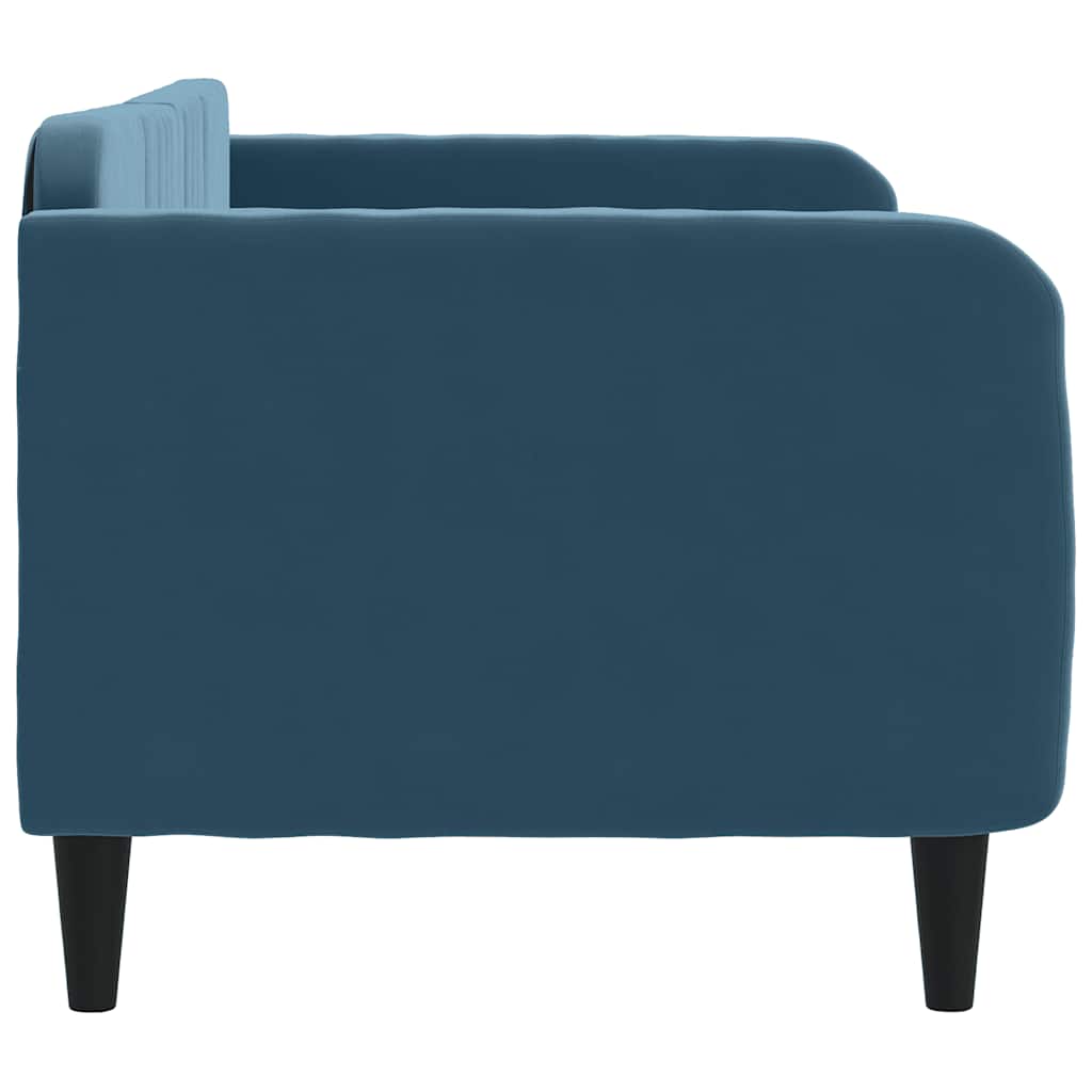 daybed 80x200 cm velour blå