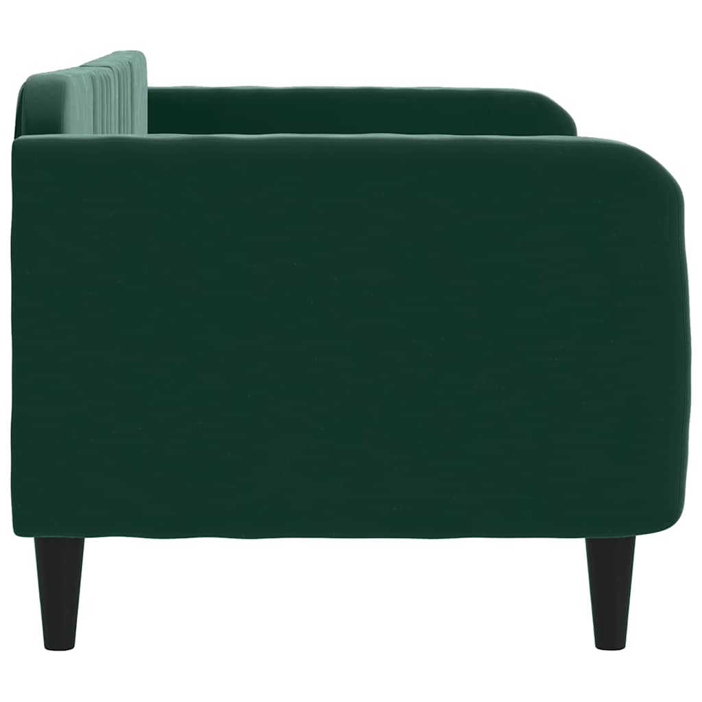 daybed 80x200 cm velour mørkegrøn