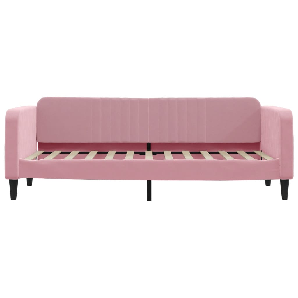 daybed 80x200 cm velour pink