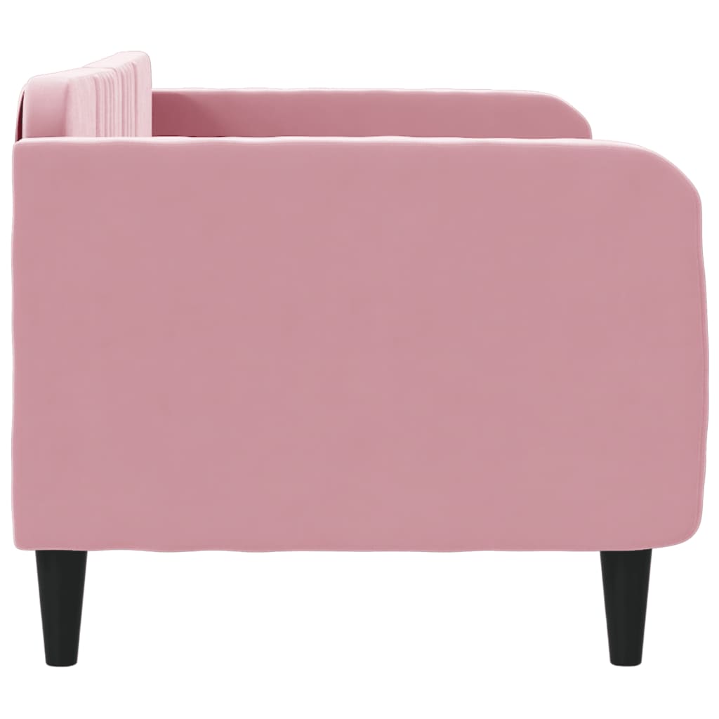 daybed 80x200 cm velour pink