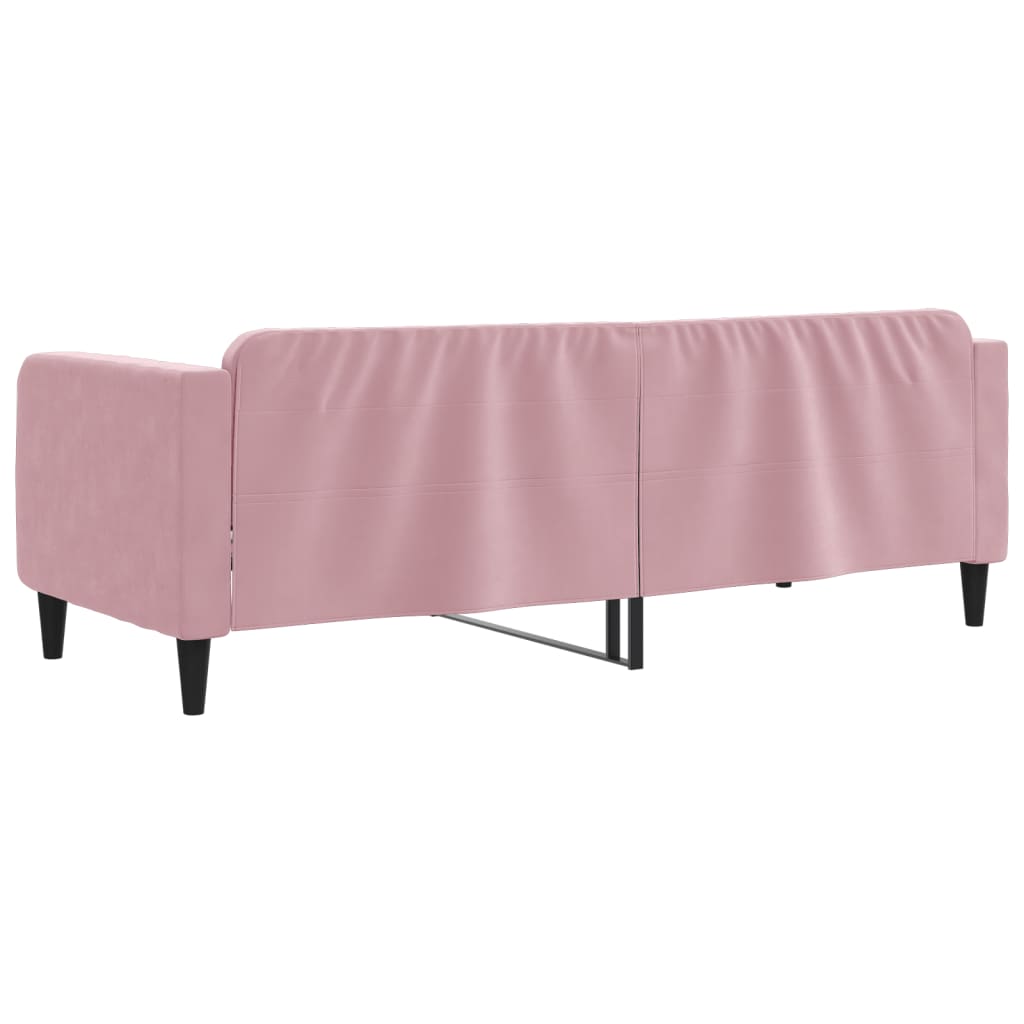 daybed 80x200 cm velour pink