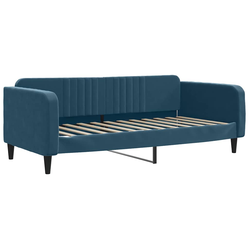 daybed 90x200 cm velour blå