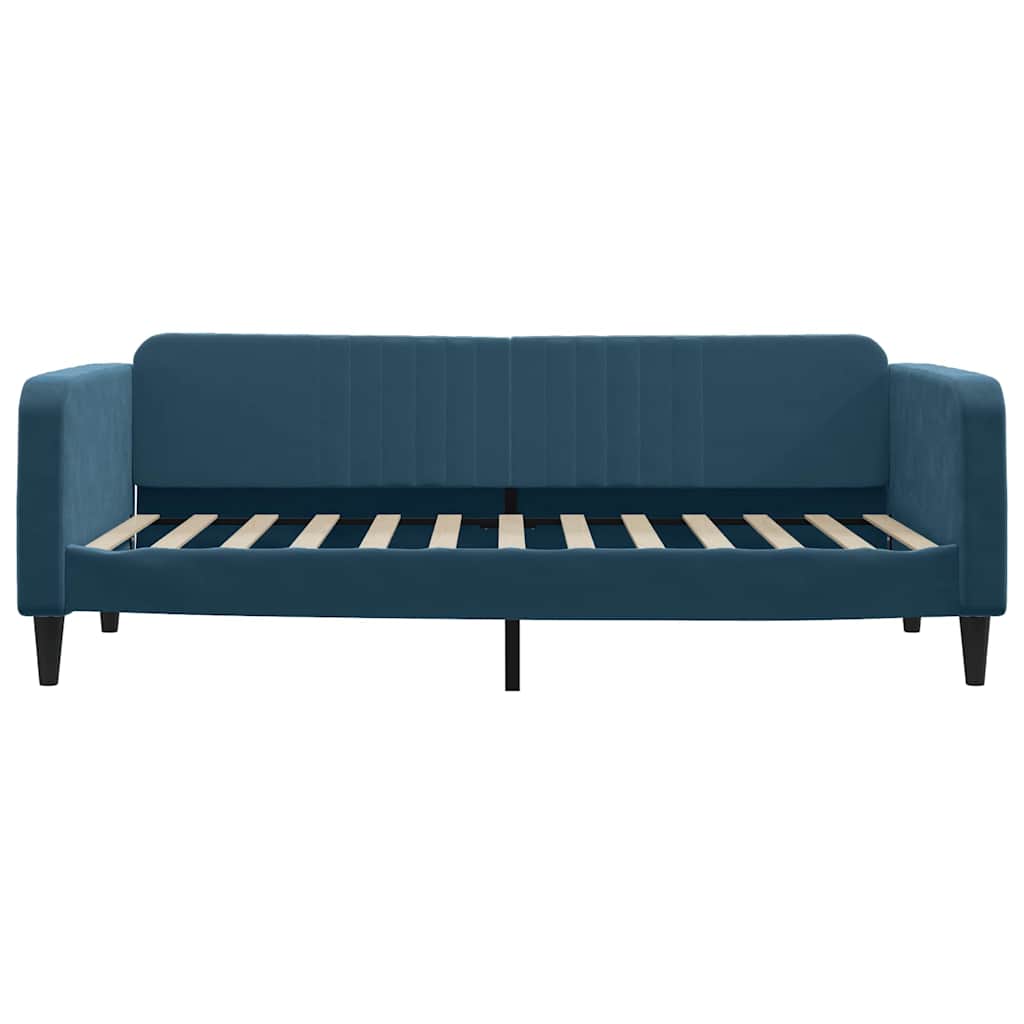 daybed 90x200 cm velour blå