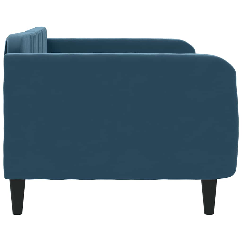 daybed 90x200 cm velour blå