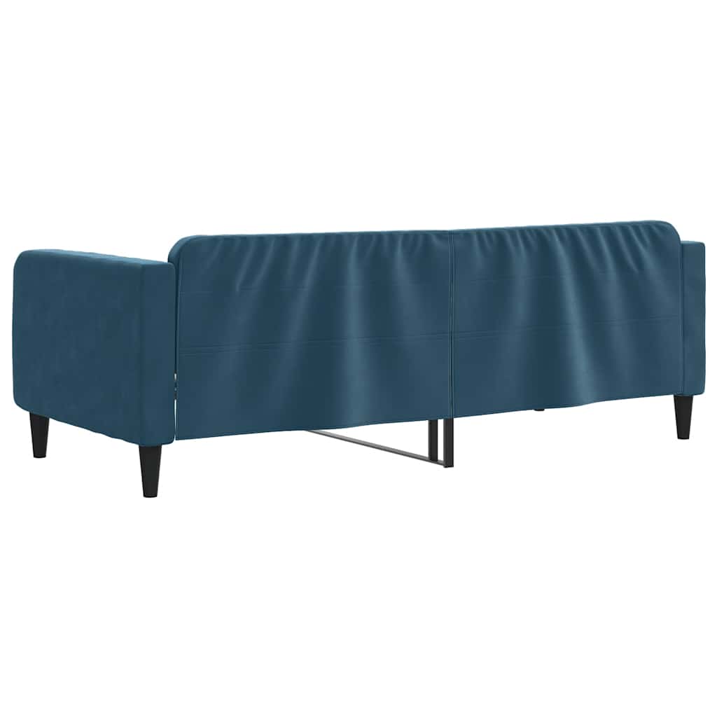 daybed 90x200 cm velour blå