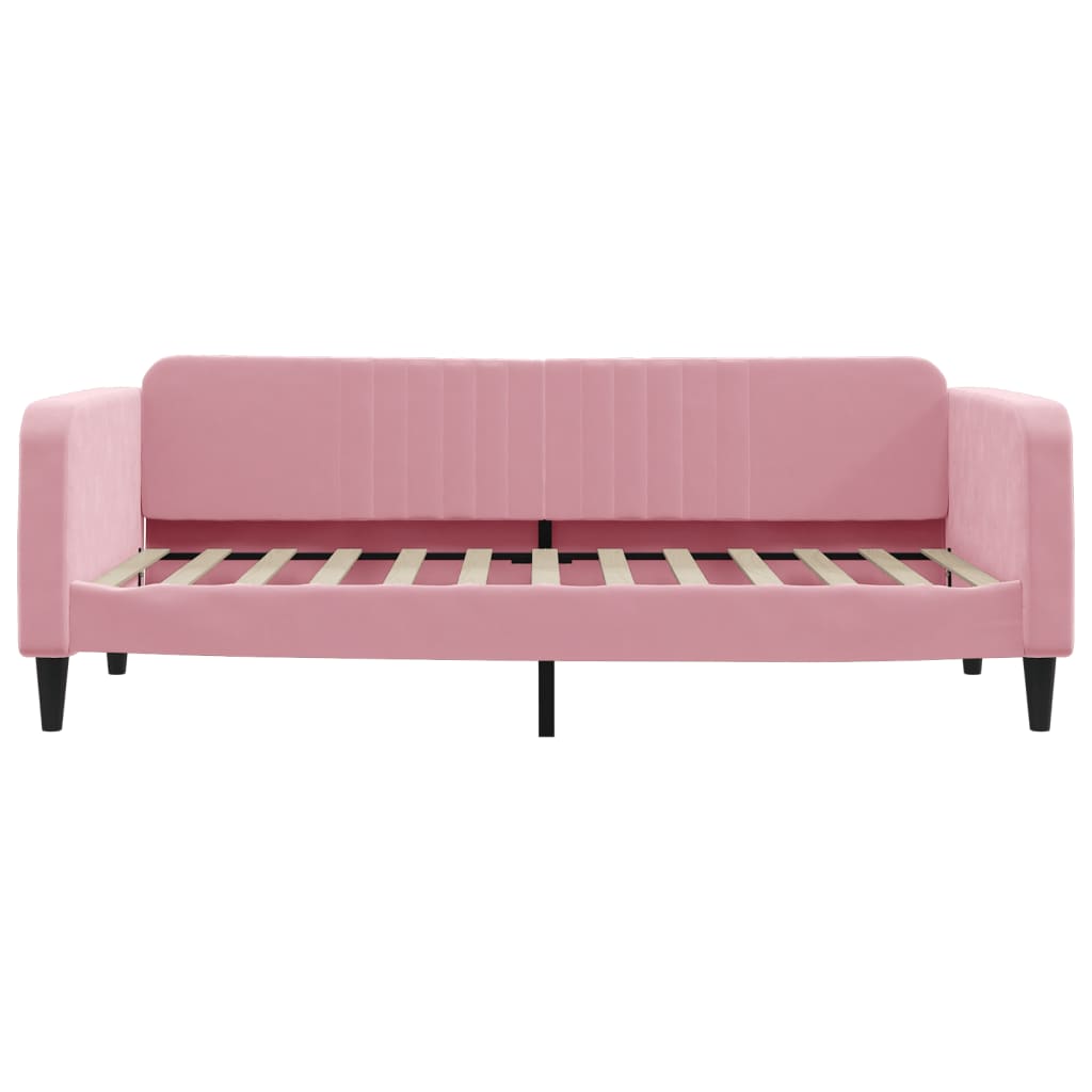 daybed 90x200 cm velour pink