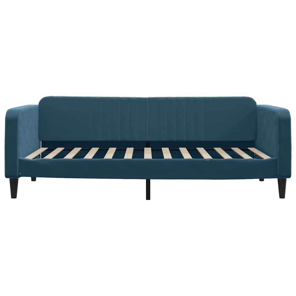 daybed 100x200 cm velour blå