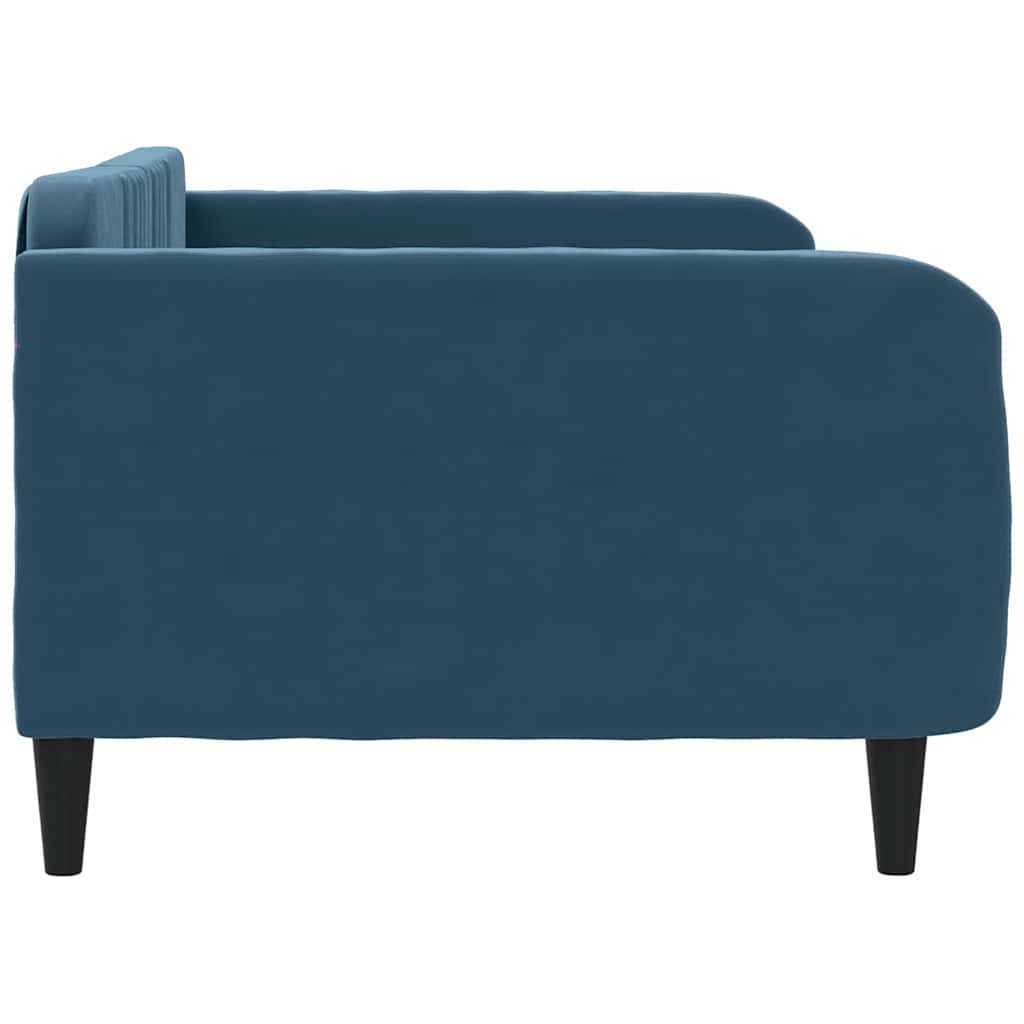 daybed 100x200 cm velour blå