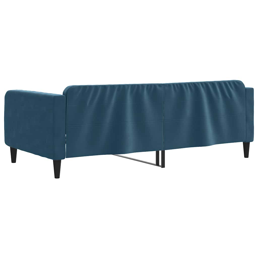 daybed 100x200 cm velour blå