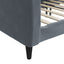 daybed 100x200 cm velour mørkegrå