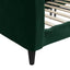 daybed 100x200 cm velour mørkegrøn