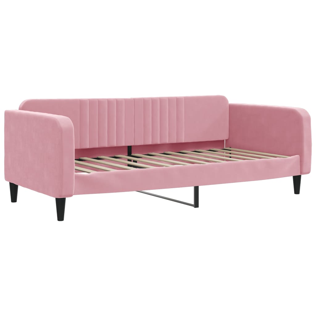 daybed 100x200 cm velour pink