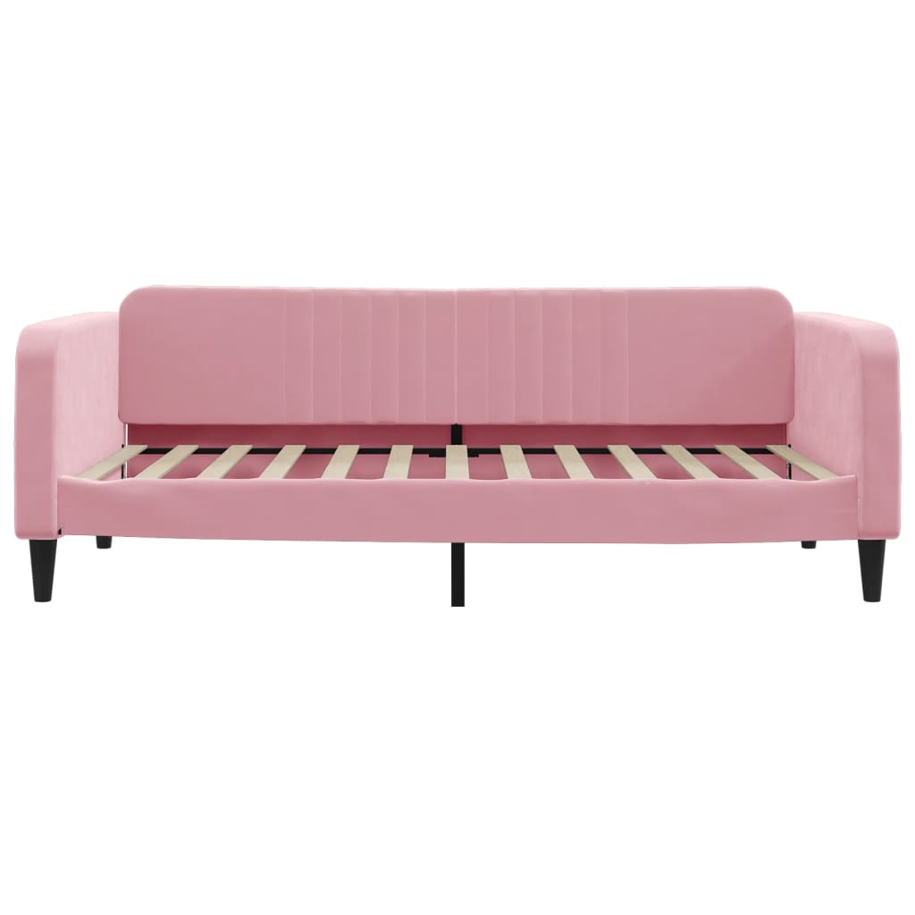 daybed 100x200 cm velour pink