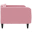 daybed 100x200 cm velour pink