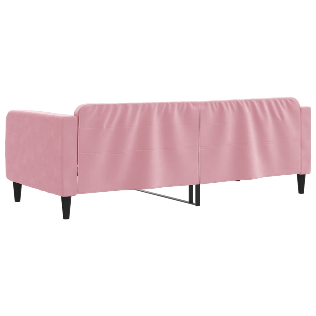 daybed 100x200 cm velour pink