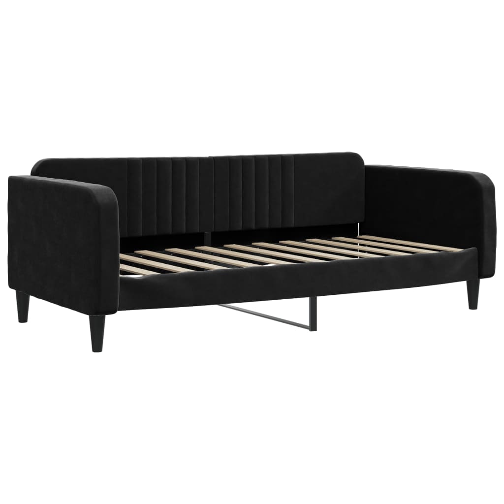 daybed 90x190 cm velour sort