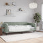 daybed 100x190 cm velour lysegrå