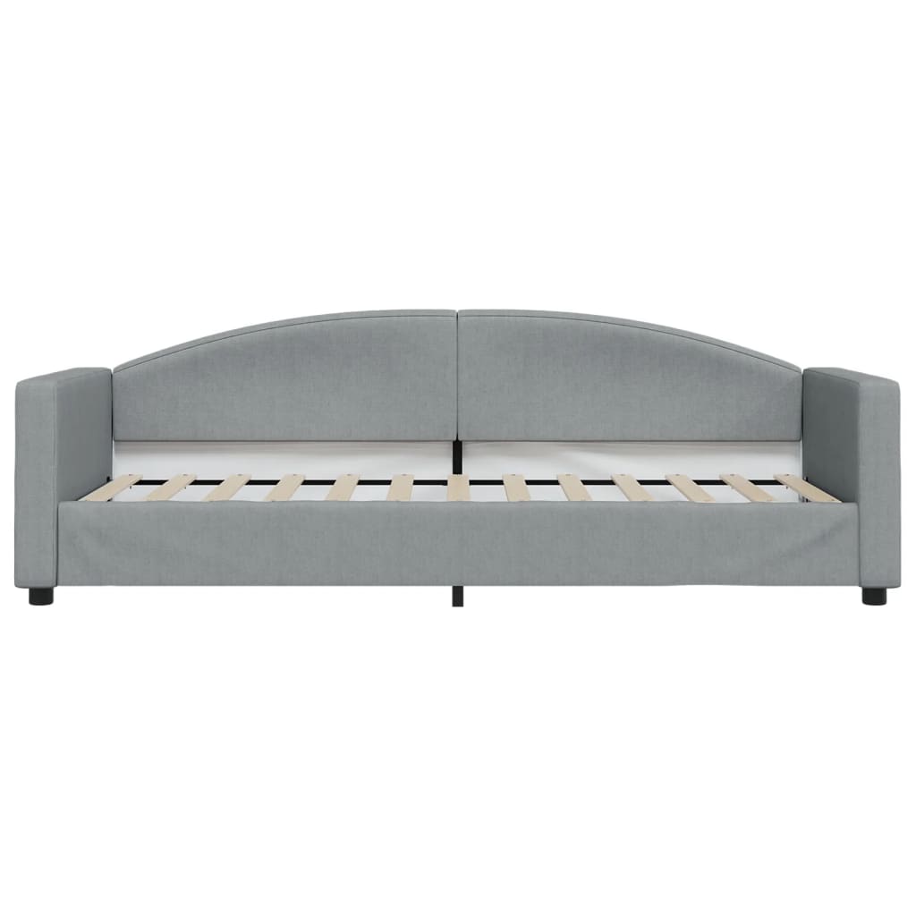 daybed 80x200 cm stof lysegrå