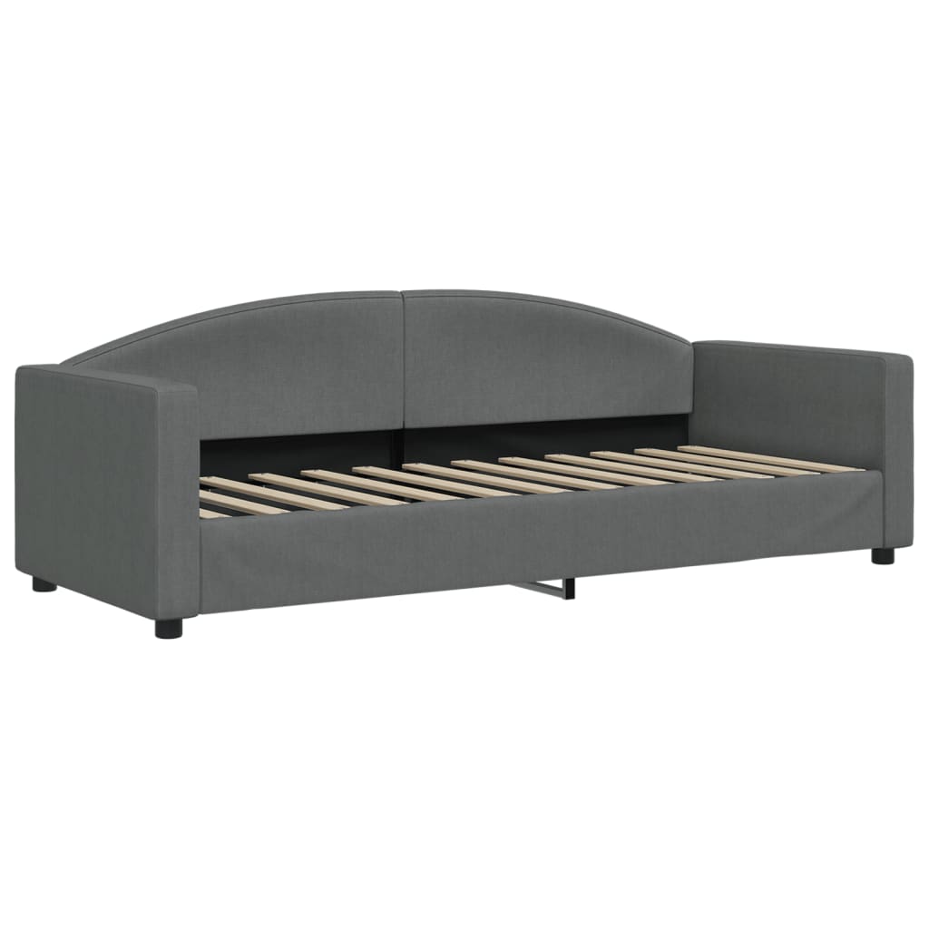daybed 80x200 cm stof mørkegrå