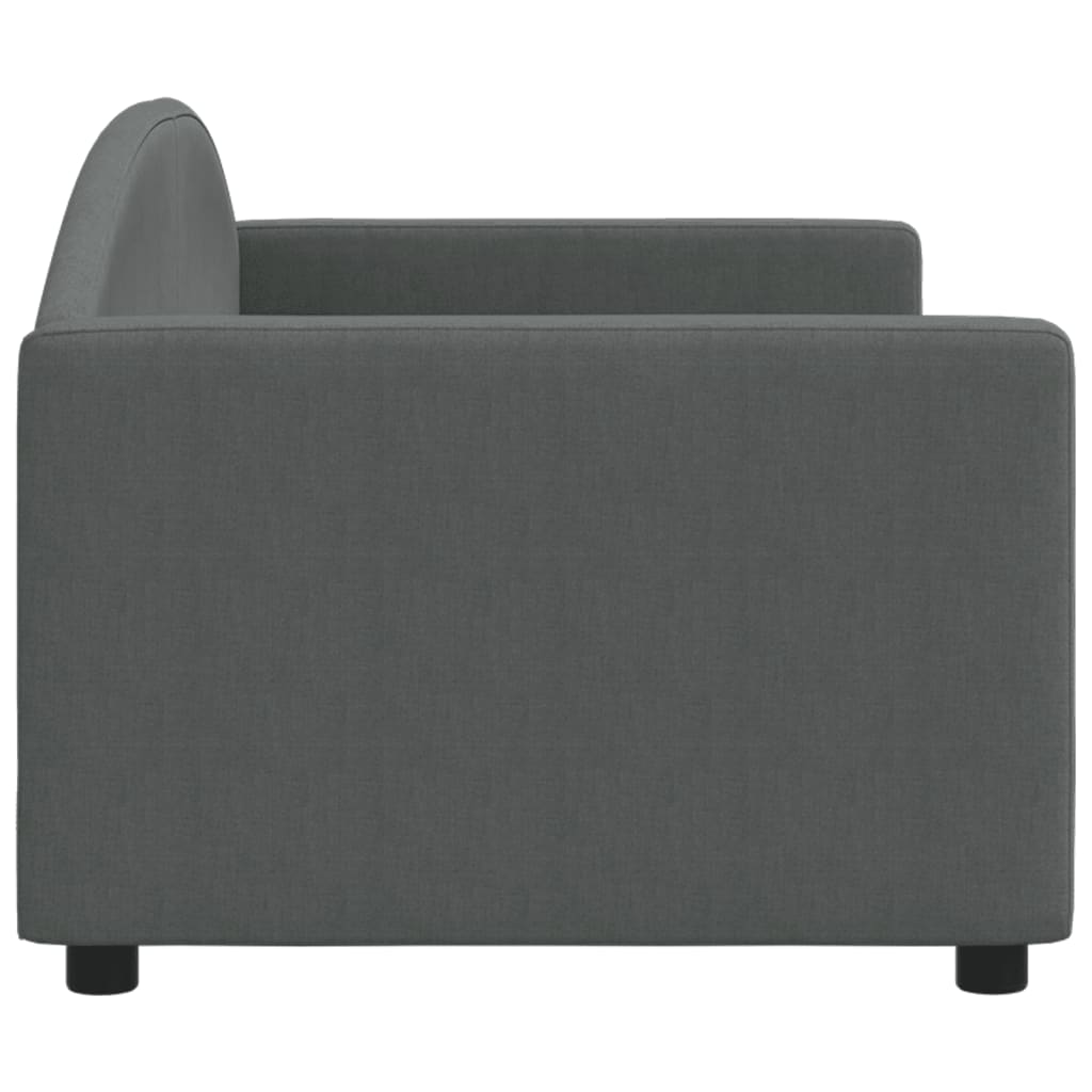 daybed 80x200 cm stof mørkegrå