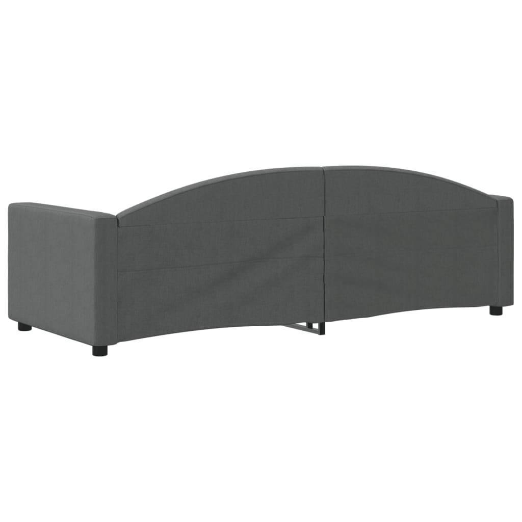 daybed 80x200 cm stof mørkegrå