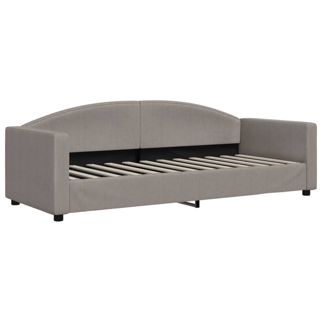 daybed 80x200 cm stof gråbrun