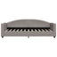 daybed 80x200 cm stof gråbrun