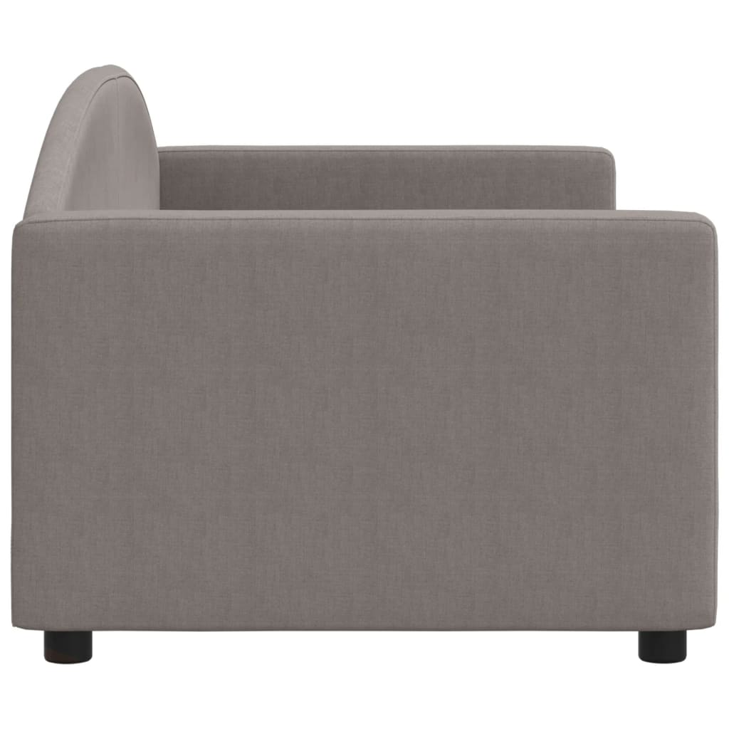 daybed 80x200 cm stof gråbrun