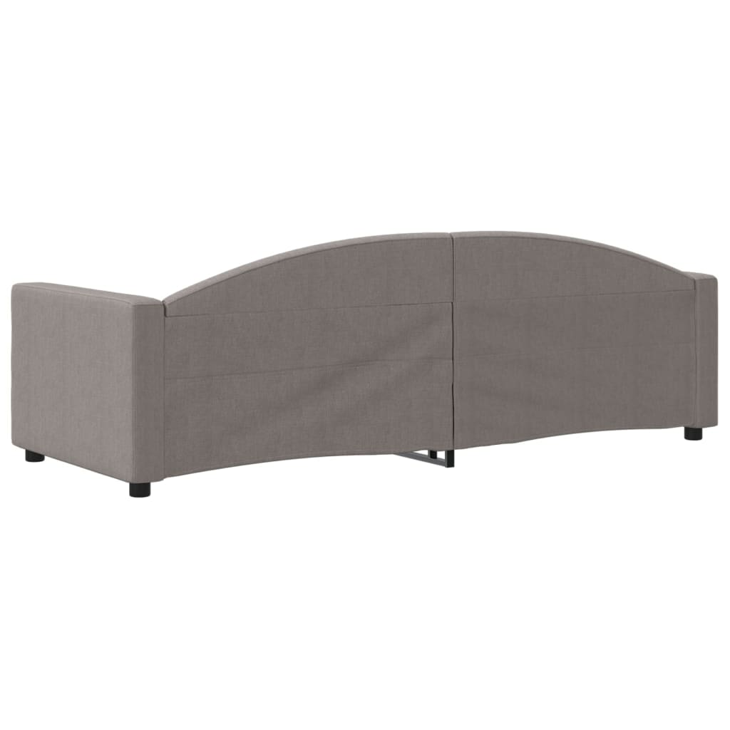 daybed 80x200 cm stof gråbrun