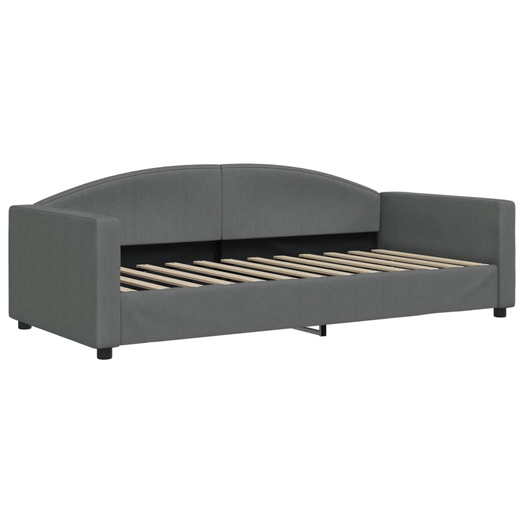 daybed 90x200 cm stof mørkegrå