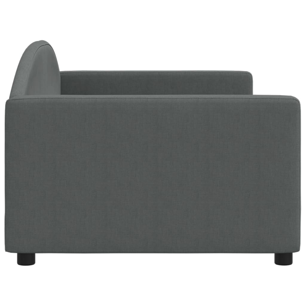 daybed 90x200 cm stof mørkegrå