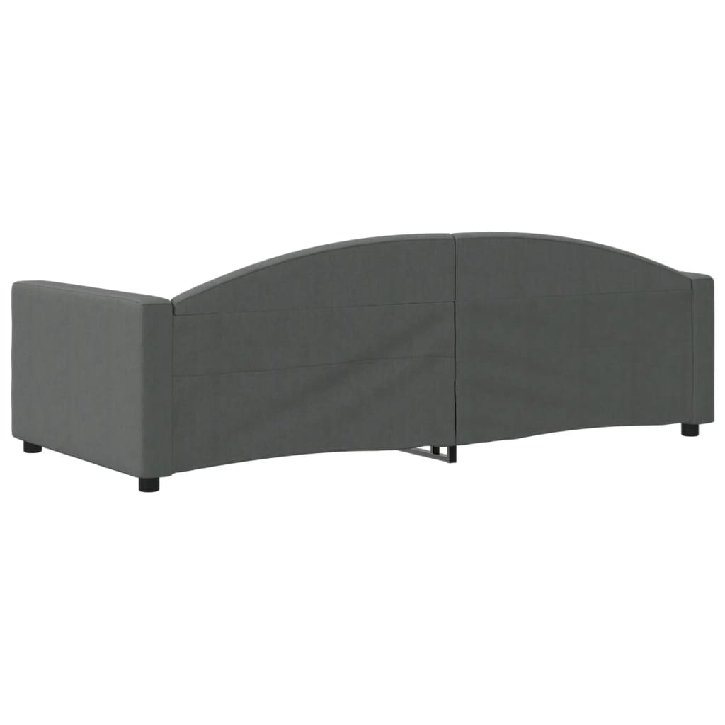 daybed 90x200 cm stof mørkegrå