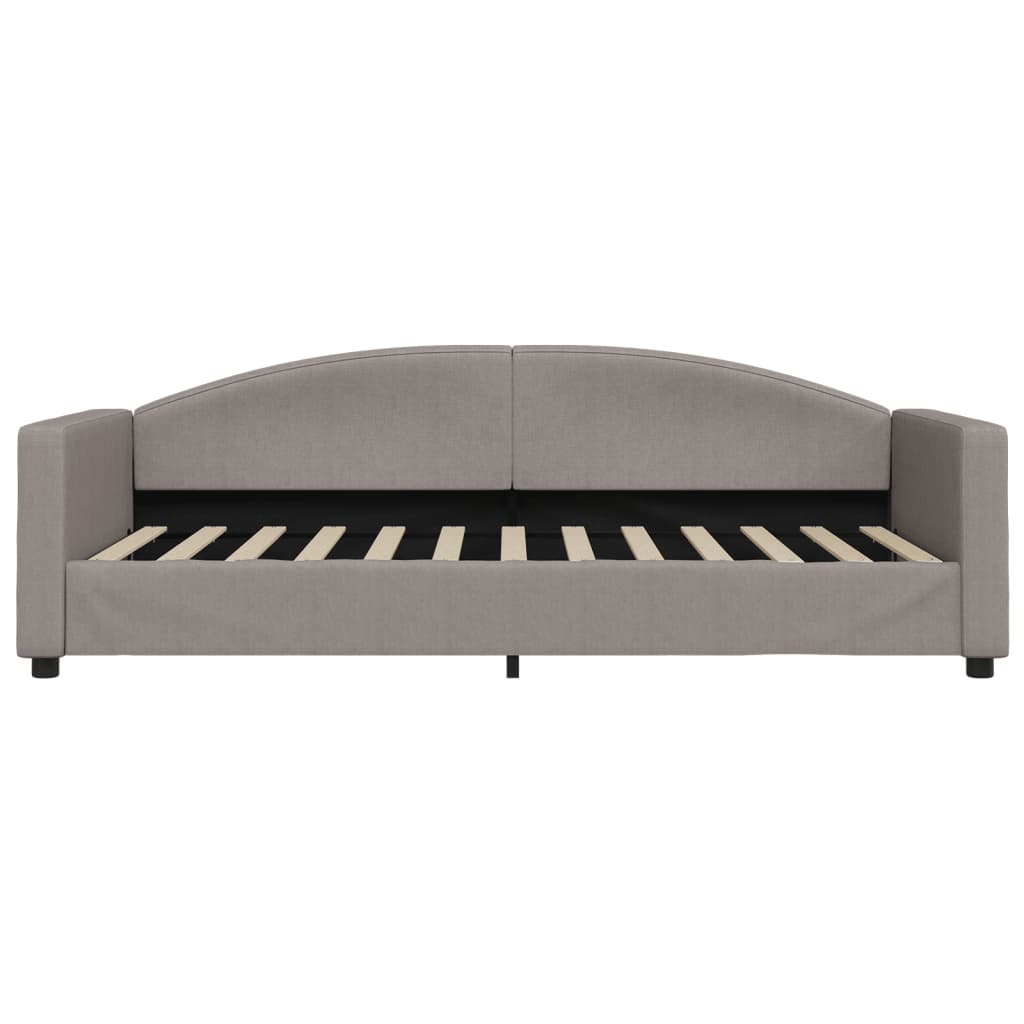 daybed 90x200 cm stof gråbrun
