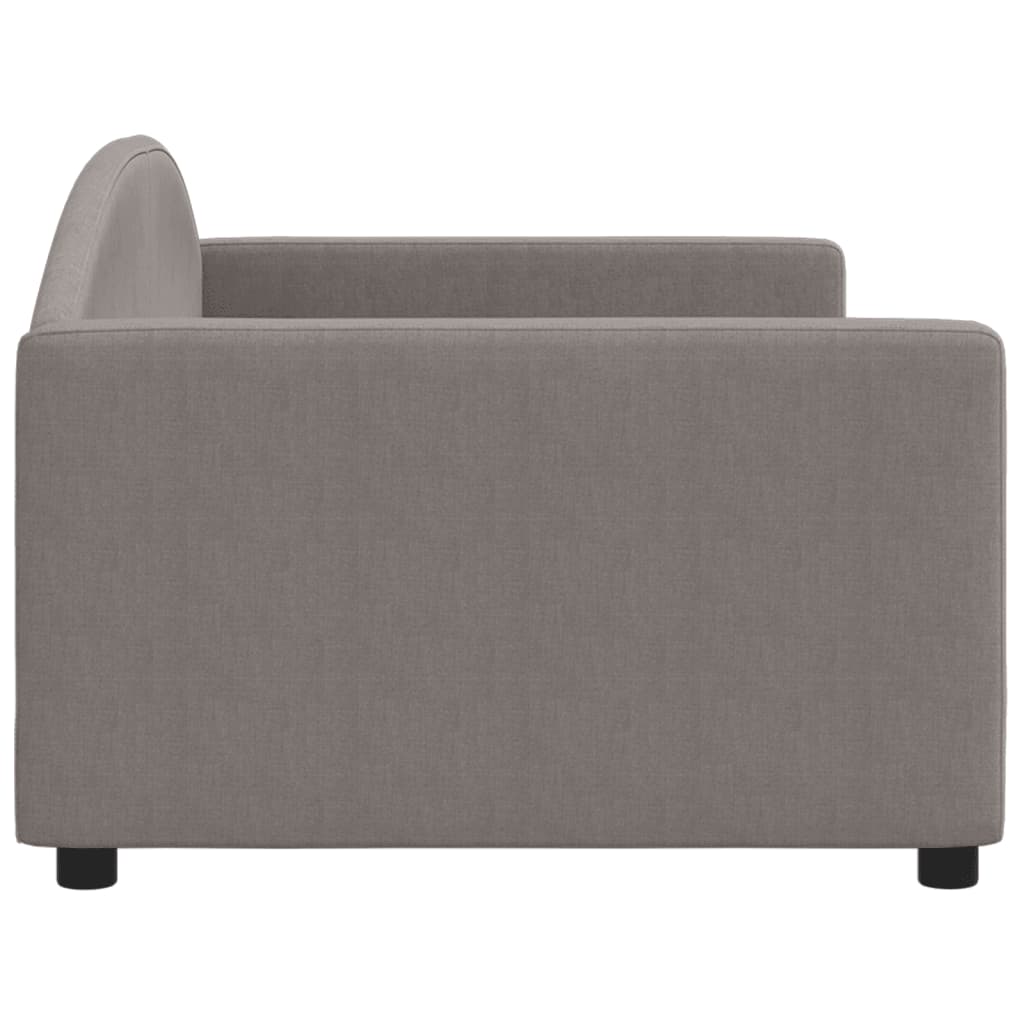 daybed 90x200 cm stof gråbrun