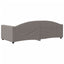 daybed 90x200 cm stof gråbrun