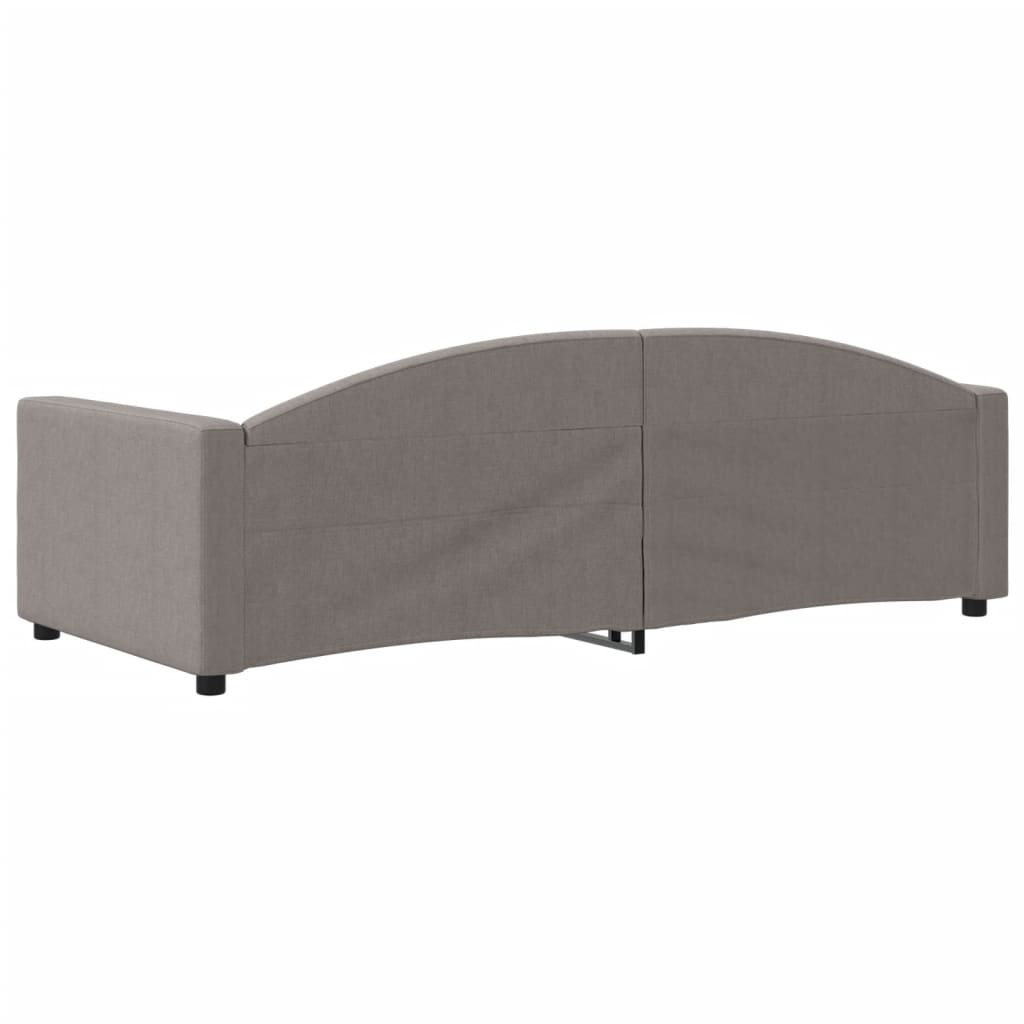 daybed 90x200 cm stof gråbrun