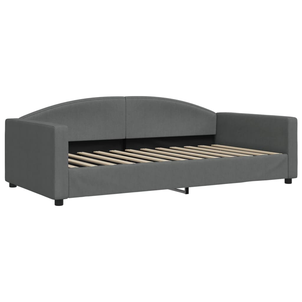 daybed 100x200 cm stof mørkegrå