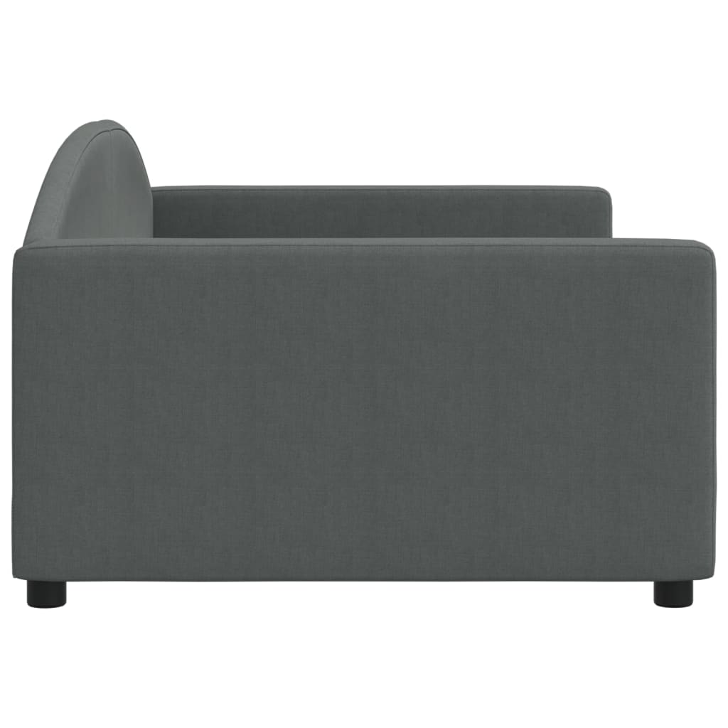 daybed 100x200 cm stof mørkegrå